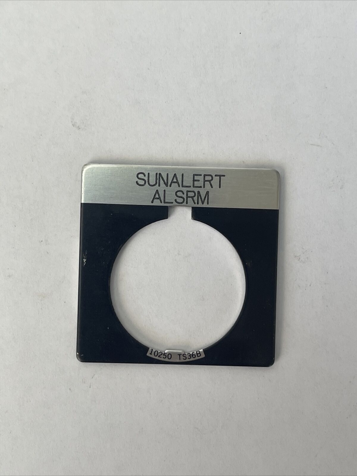 CUTLER HAMMER EATON 10250TS36B SUNALERT ALSRM LEGEND PLATE (LOT OF 6)