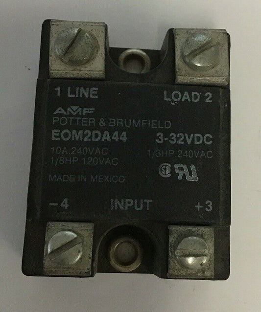 POTTER & BRUMFIELD EOM2DA44 10A,240VAC 1/8HP 3-32VDC RELAY