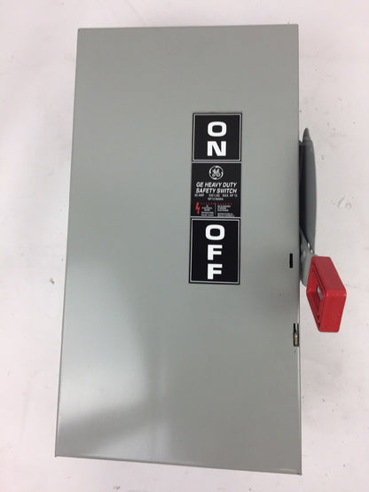 GE TH3222 HEAVY DUTY FUSIBLE SAFETY SWITCH 60AMPS 240VAC 250VDC 15HP 2P MODEL 10