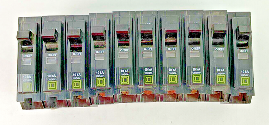 SQUARE D QO12010CP CIRCUIT BREAKER 1POLE 20A 120/240VAC 50/60HZ***LOTOF10***