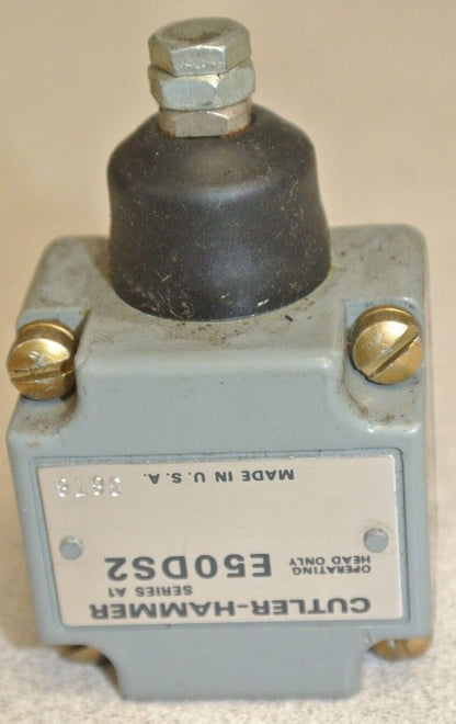 CUTLER-HAMMER E50DS2 LIMIT SWITCH OPERATING HEAD / ADJ. SIDE PUSHBUTTON / NEW