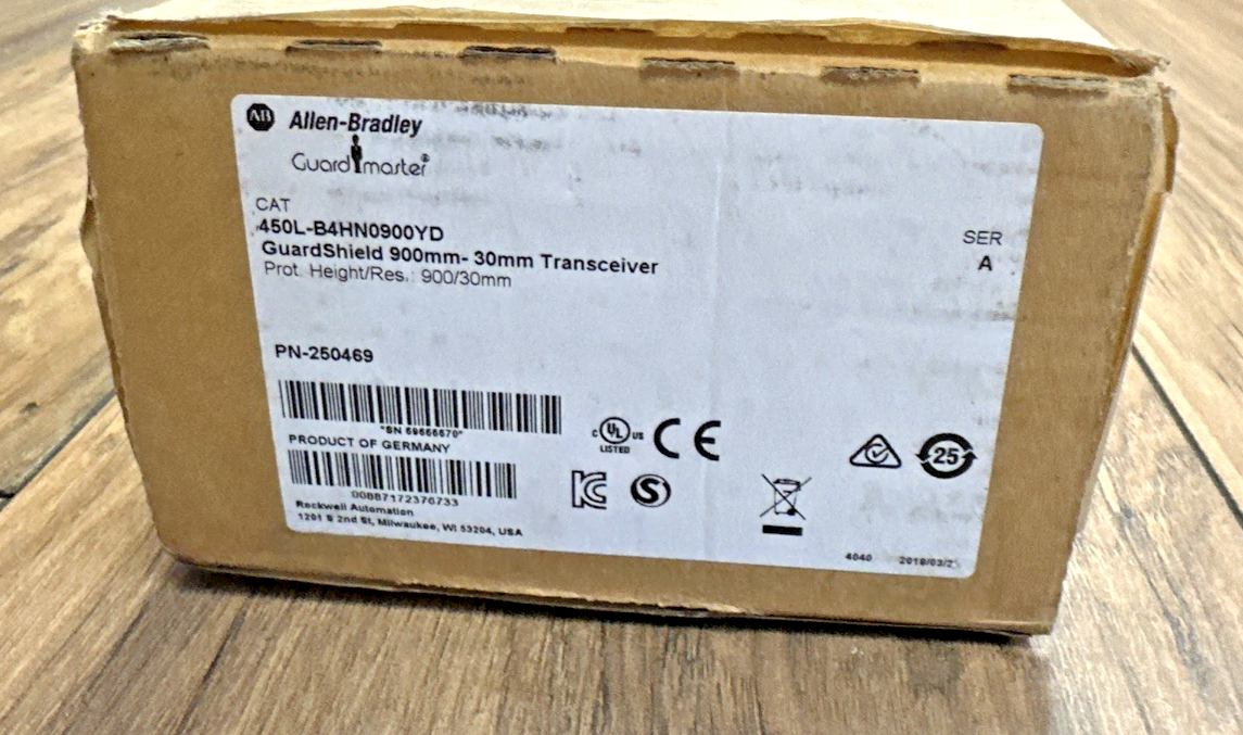 ALLEN BRADLEY 450L-B4HN0900YD TRANSCEIVER 900MM-30MM SER.A GUARDSHIELD