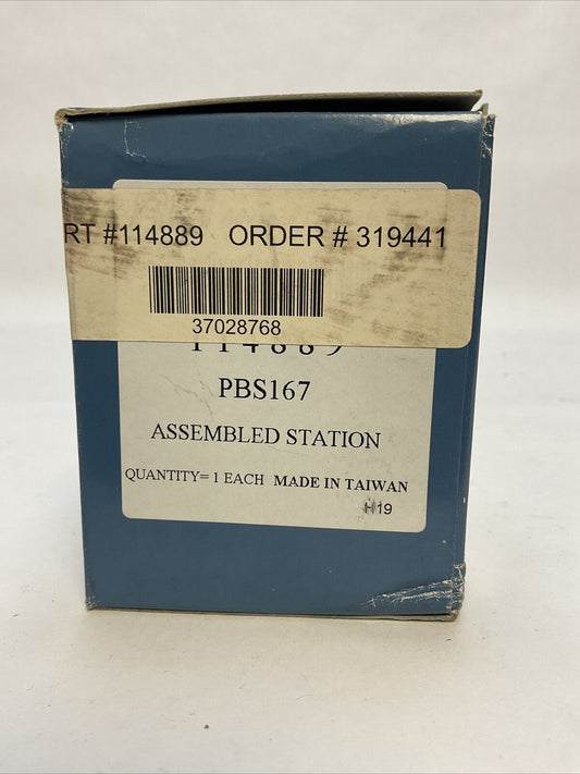 ADVANCE CONTROL 114889 PBS167 EMERGENCY STOP ASSEMBLED STATION