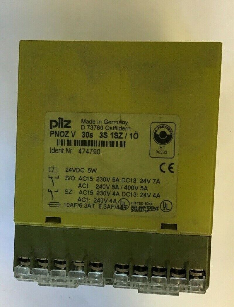 PILZ PNOZ V 30s 1SZ/10 SAFETY RELAY 24VDC 5W