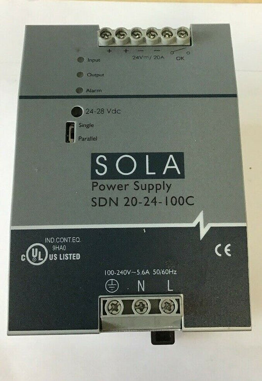 EMERSON SDN20-24-100C SOLA POWER SUPPLY 50VDC/0.2A