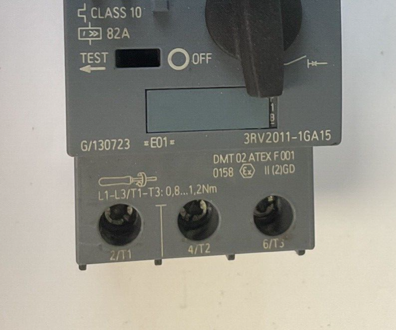 SIEMENS 3RV2011-1GA15 MANUAL MOTOR STARTER