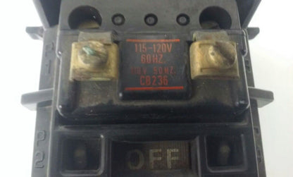 ALLEN BRADLEY 500FL-AOD93 SER.B STARTER, 18A,600V,120V COIL, 5HP, CONTACTS GREAT