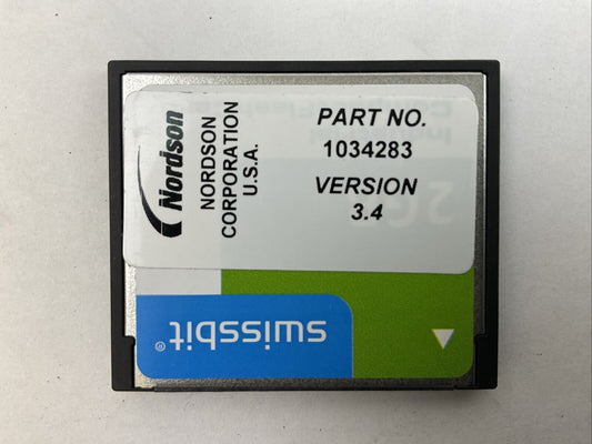 NORDSON 1034283 VER 3.4 WISSBIT SFCF2048H4BK1SA-I-QT-553-SMA 2GB COMPACT FLASH