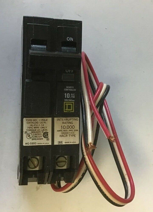 SQUARE D QO215PL CIRCUIT BREAKER 15A 120/240VAC 2POLE