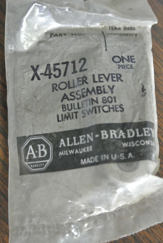 ALLEN-BRADLEY X-45712 ROLLER LEVER ASSEMBLY for 801 LIMIT SWITCHES - NEW SURPLUS