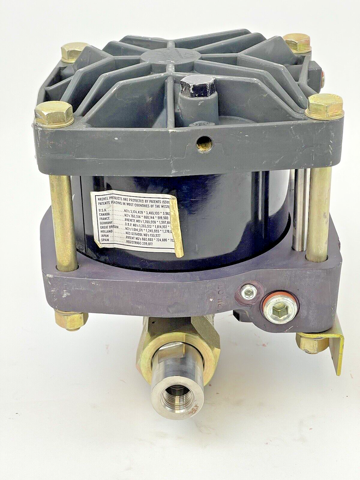 HASKEL-AW-35 -AIR DRIVEN LIQUID PUMP-35:1, 150/10.3 MAX AIR, 5700/393 MAX OUTLET