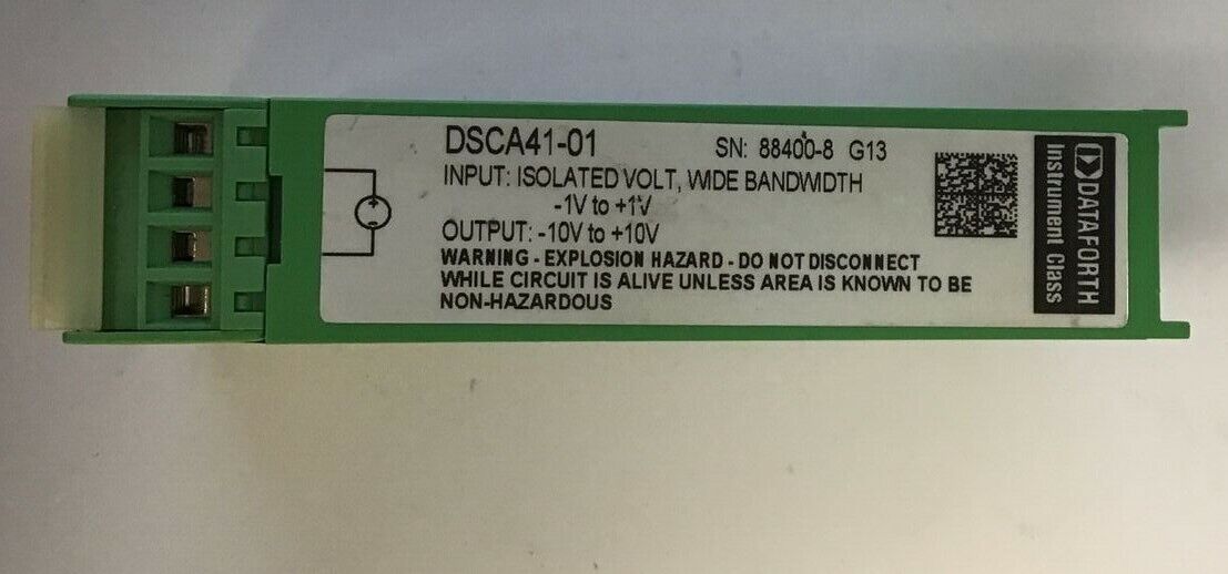 DATAFORTH DSCA41-01 ISOLATED VOLT, WIDEBAND INPUT MODULE