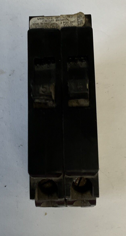 ITE  QT1-1515 CIRCUIT BREAKER 15A 2POLE 120/240VAC CLASS ATL***LOTOF4***