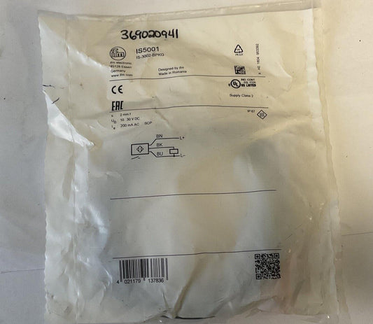 IFM IS5001 PROXIMITY SWITCH 10-30VDC 200MA