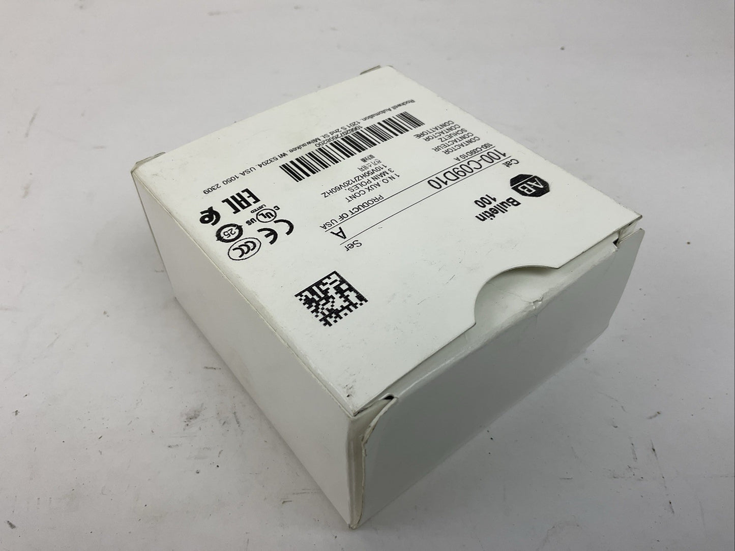 ALLEN BRADLEY 100-C09D10 SER A CONTACTOR 110/120V 50/60HZ COIL