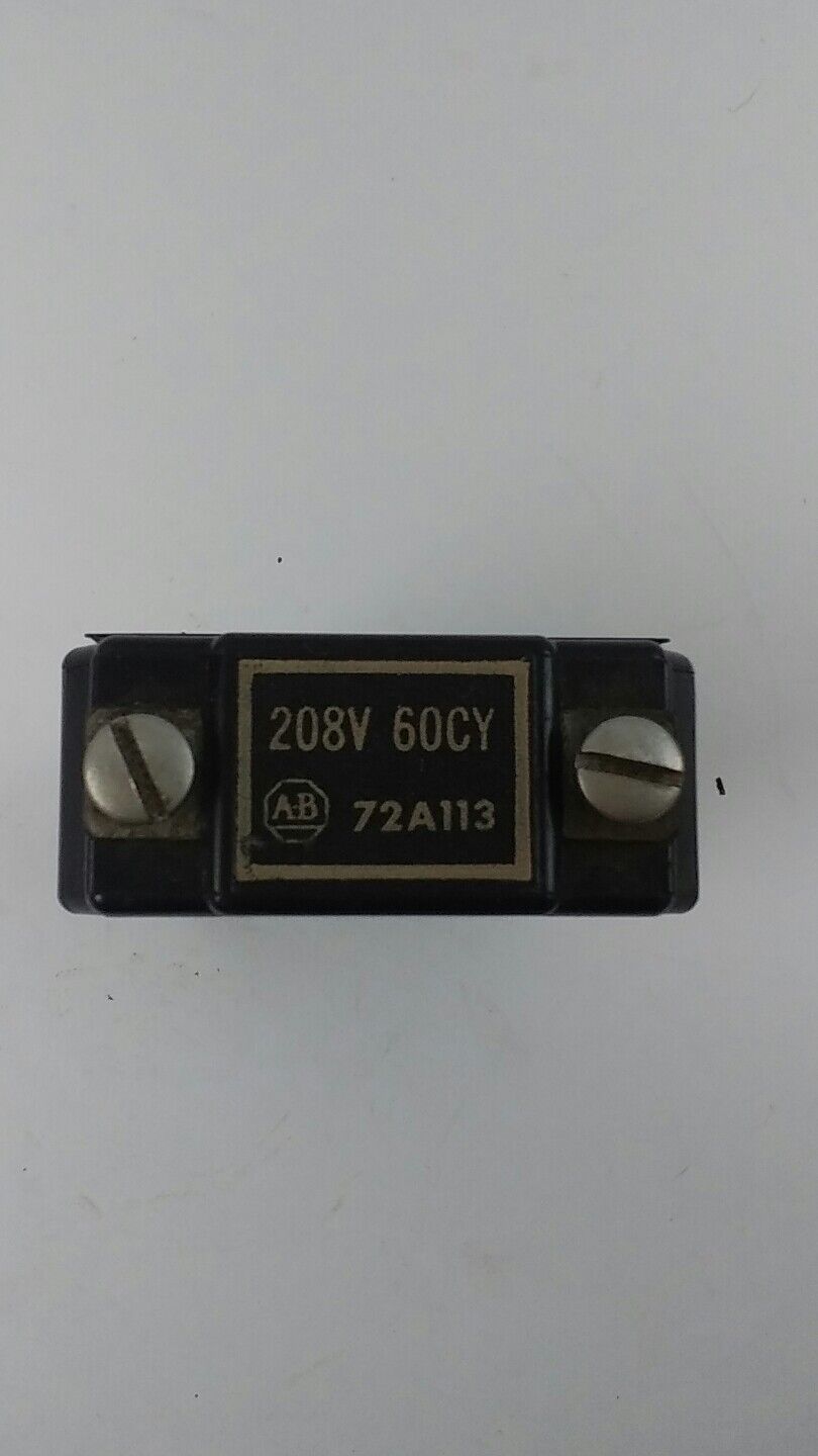ALLEN BRADLEY 72A113 COIL 208V 60CY