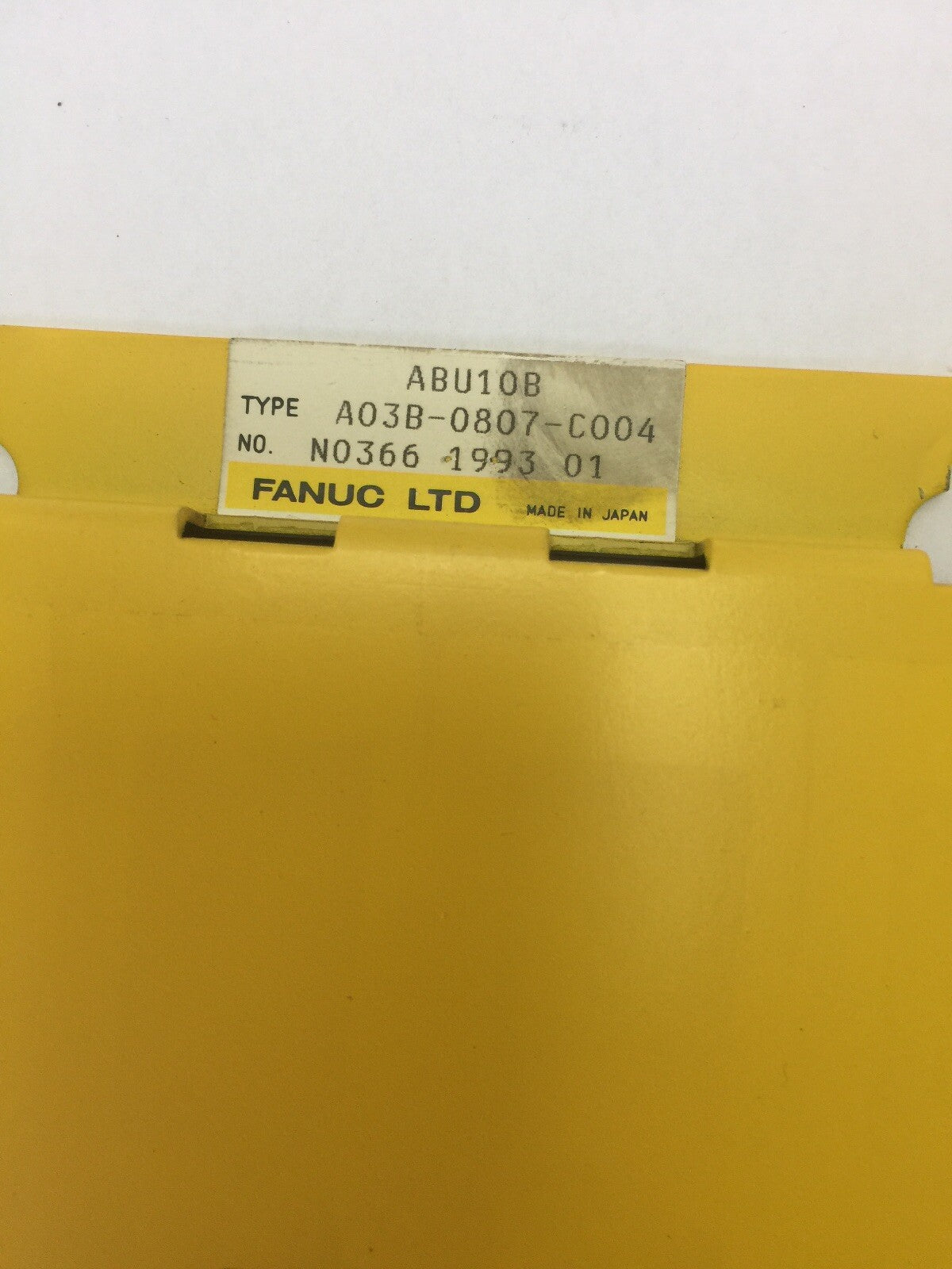FANUC A03B-0807-C004 I/O BASE UNIT