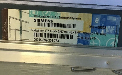 SIEMENS 6ES7647-8AG40-2AA1 ATOM E660 SIMATIC BOX PC 2GB 1,3GHZ IPC227D