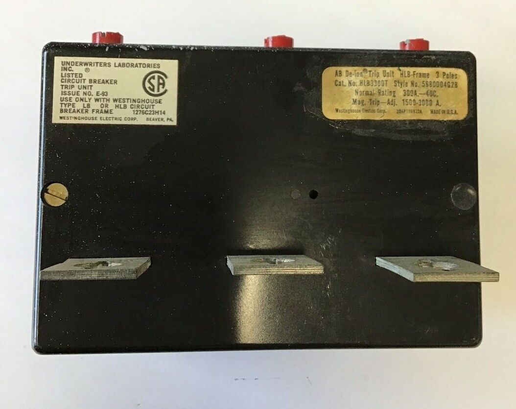 WESTINGHOUSE HLB3300T TRIP UNIT 300A
