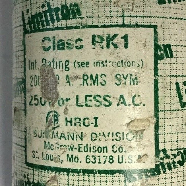 LIMITRON KTN-R 400 CLASS RK1 400AMP FUSE 250VAC****LOTOF3****