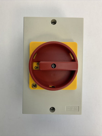 ALLEN BRADLEY 194E-Y25-1753-6N SER B LOAD SWITCH ENCLOSURE 25A
