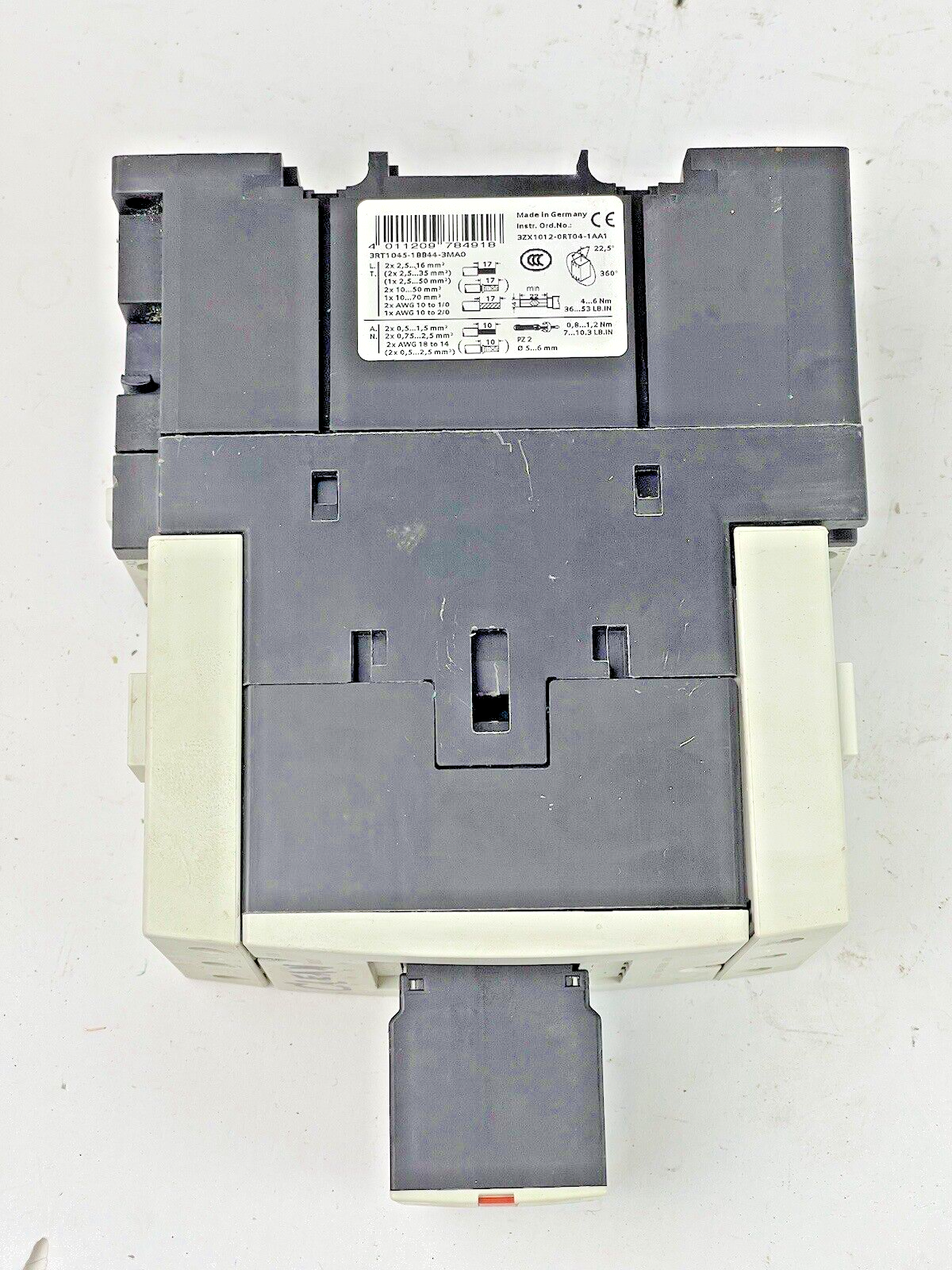 SIEMENS - 3RT1045-1BB44-3MA0 - CONTACTOR & 3RH1921-1HA22-3AA1 & 3RT1926-1BB00