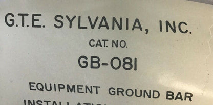 SYLVANIA GB-081 GROUNDING BAR ****LOTOF3****