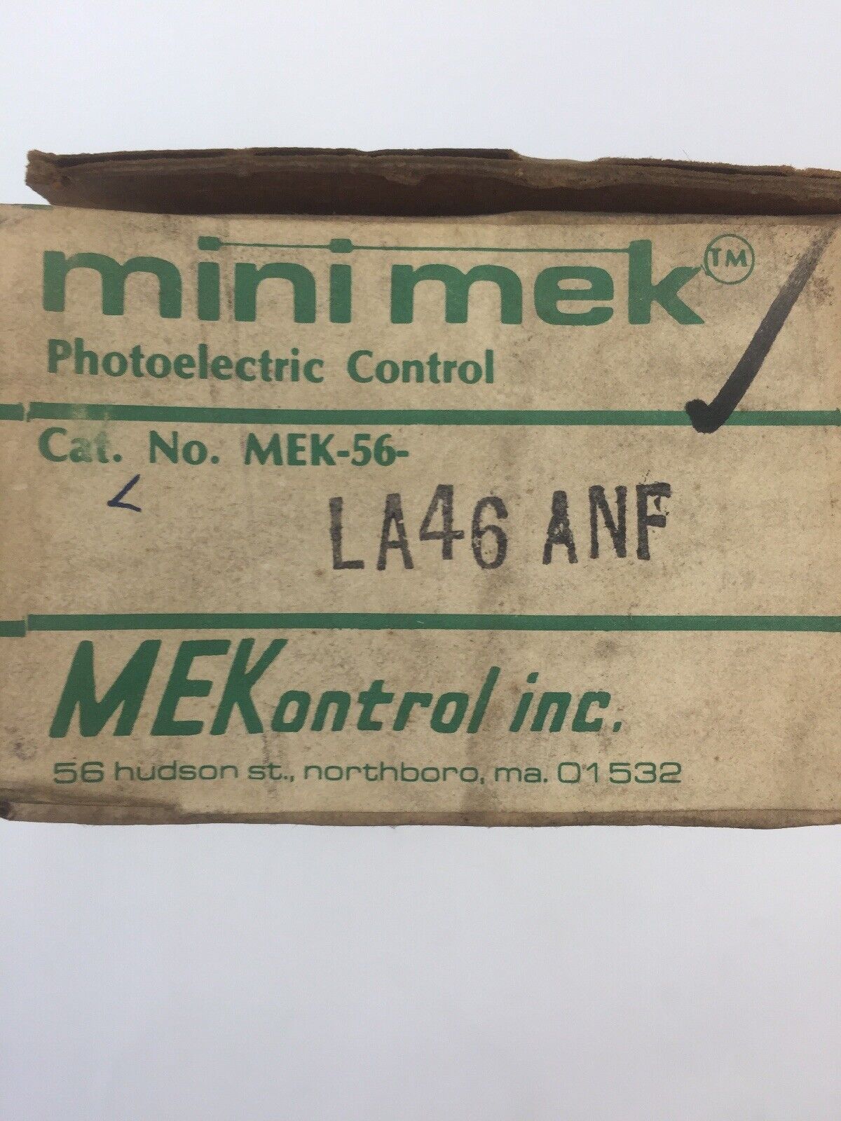 MEKontrol MEK-56-LA46 ANF MINI MEK PHOTOELECTRIC CONTROL 117VAC