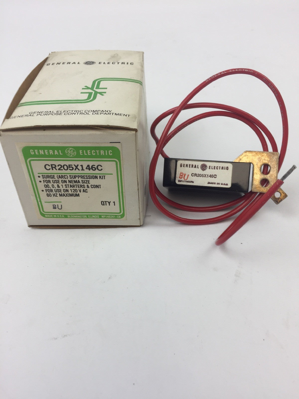 GE CR205X146C SURGE SUPPRESSION KIT FOR USE ON NEMA SIZE 00, 0 &1 STARTER & CONT