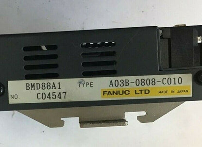 FANUC A03B-0808-C010 I/O MODULE BMD88A1