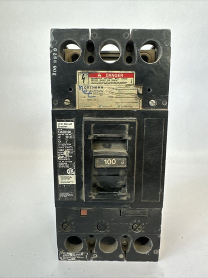 ITE FJ62B100 CIRCUIT BREAKER 100AMP 600VAC 250VDC 2POLE