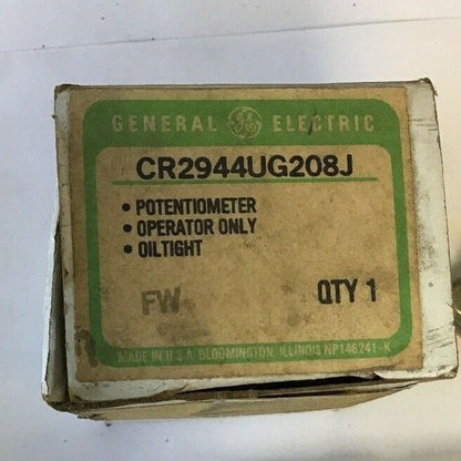 GE CR2944UG208J POTENTIONMETER OPERATOR ONLY OILTIGHT
