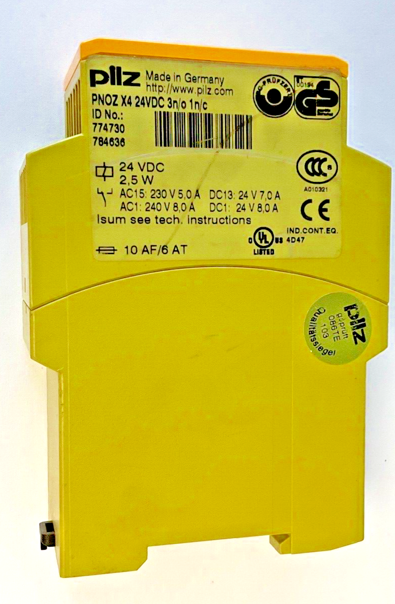 PILZ PNOZ X4 24VDC 3N/O 1N/C SAFETY RELAY 2,5W