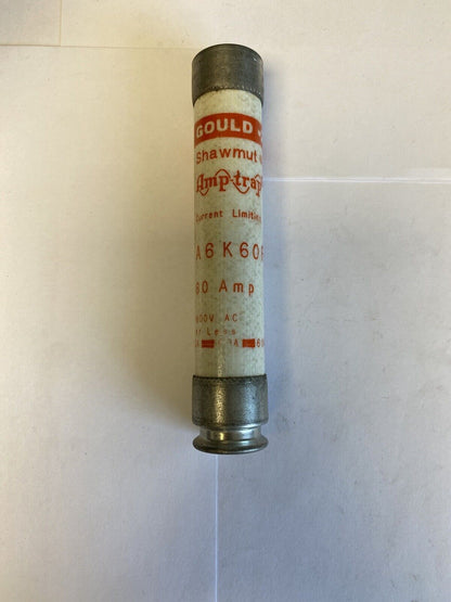 Gould Shawmut Amp-trap A6K60R 60A 600V Fuse "Lot of 2"