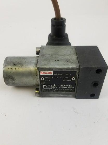 Rexroth Hydraulics HED 8 OH 12/100 K14/12 Pressure Switch HED8OH12/100K14/12