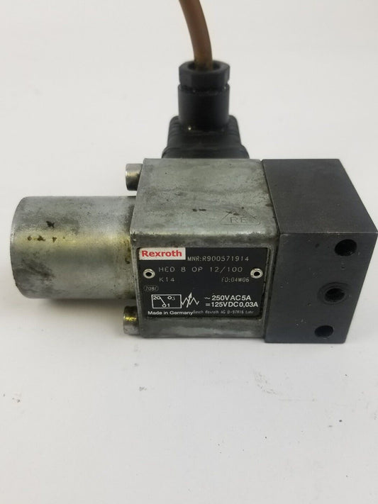 Rexroth Hydraulics HED 8 OH 12/100 K14/12 Pressure Switch HED8OH12/100K14/12