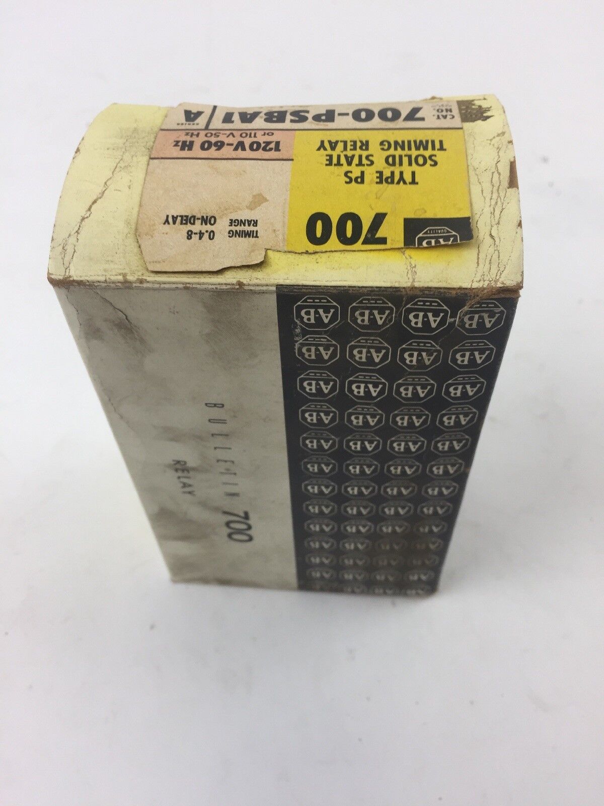 ALLEN BRADLEY 700-PSBA1 SOLID STATE TIMING RELAY TYPE PS 120V 60HZ 110V 50HZ