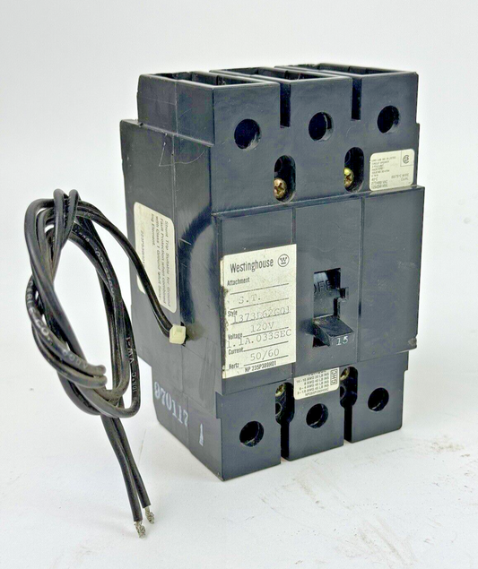 WESTINGHOUSE - GHC3015S1, 223P539H01B, 1373D62G01 SHUNT-3 POLE/480VAC/15A - NEW