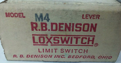 R.B.DENISON M4 SERIES D PRECISON LIMIT SWITCH, NEMA B600, 600V, 30A, MODEL M