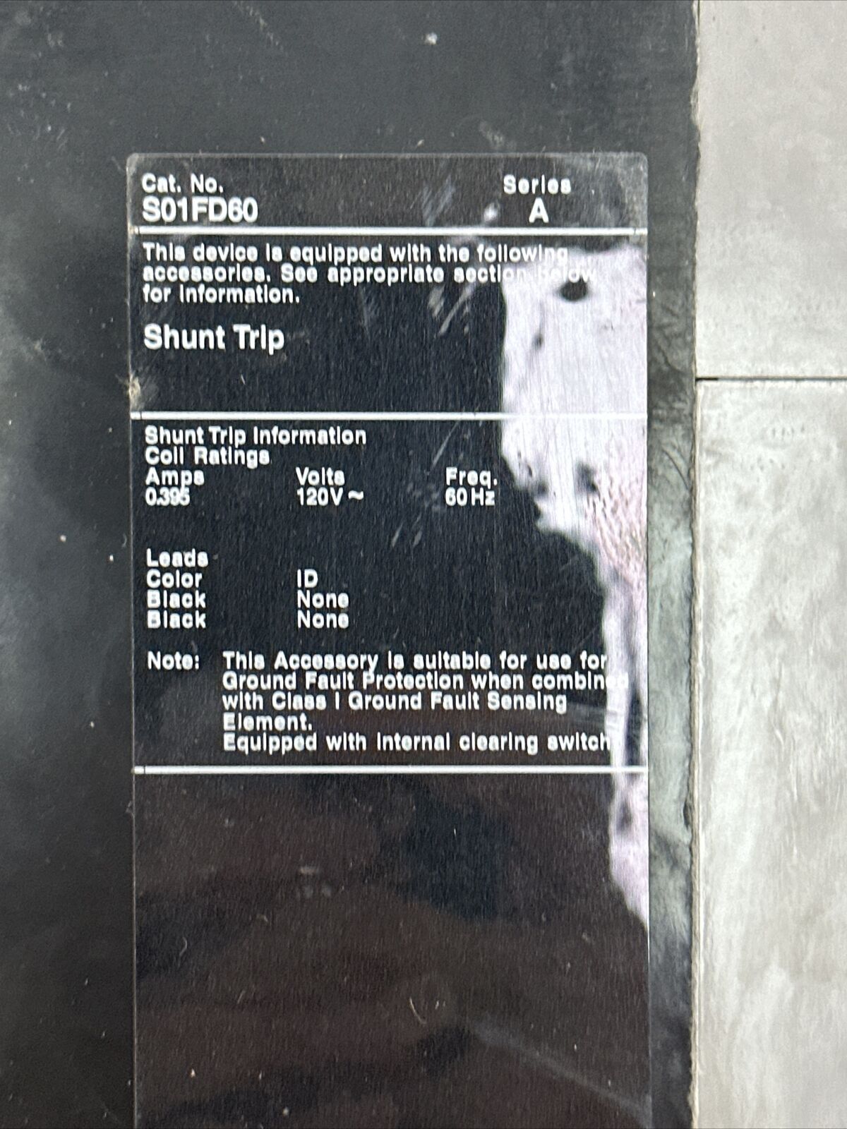 SIEMENS FXD62B200 CIRCUIT BREAKER 200A 600VAC 250VDC SER C S01FD60 SHUNT TRIP