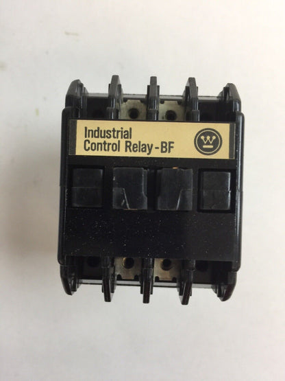 WESTINGHOUSE BFE11F CONTROL RELAY 300VAC 10A 766A159G09 COIL 120V 60C 178C603G01