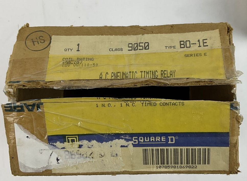 SQUARE D 9050 B0-1E TIMING RELAY SER.E