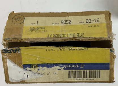 SQUARE D 9050 B0-1E TIMING RELAY SER.E