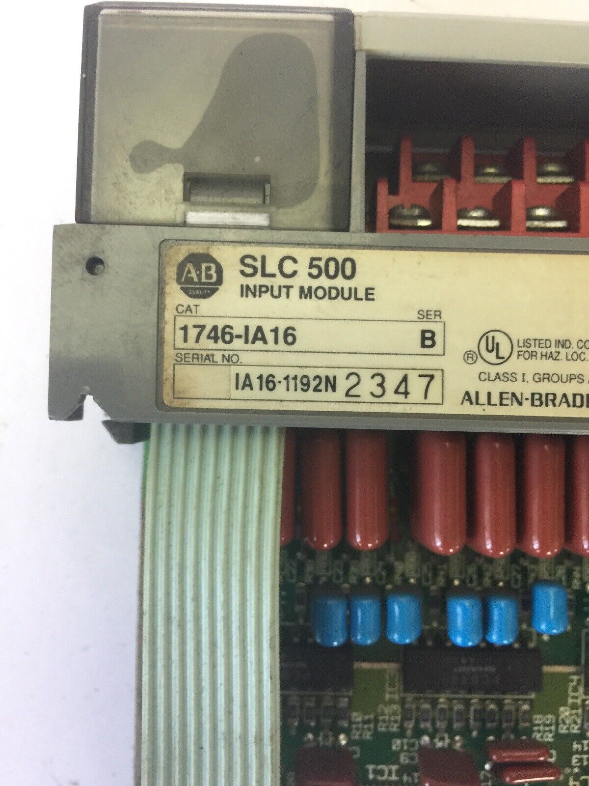 ALLEN BRADLEY 1746-IA16 INPUT MODULE SER B 85-132VAC