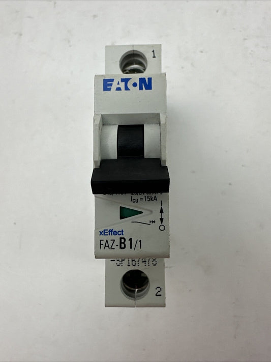 EATON FAZ-B1/1-SP CIRCUIT BREAKER 1A 230/400VAC 240/415VAC 1POLE