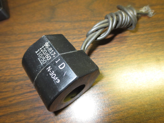 .ASCO (?) 96-817-1D SOLENOID VALVE COIL - 120/60, 110/50 - NEW SURPLUS