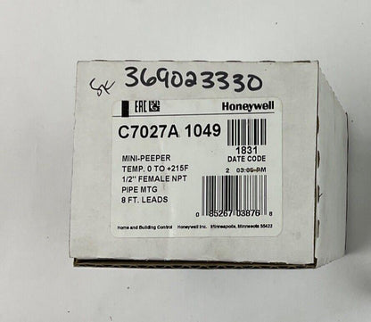 HONEYWELL C7027A 1049 MINI-PEEPER U.V. SENSOR 1/2"FEMALE