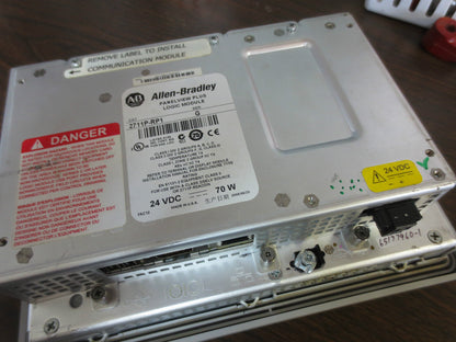 ALLEN-BRADLEY 2711P-RDT7C Ser. C PANELVIEW PLUS w/ 2711P-RP1 Ser. G LOGIC MODULE