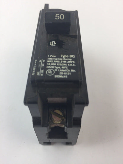 SIEMENS BQ1B050 CIRCUIT BREAKER 50A 120/240VAC 1 POLE