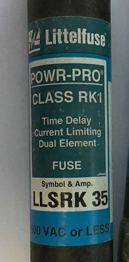 LITTLEFUSE LLSRK 35 POWR-PRO CLASS RK1 TIME DELAY 600V 35AMP ***LOTOF2***